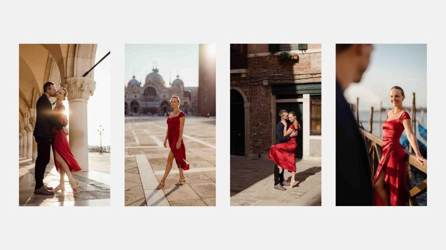 Venice: Elegant couple photos on your vacation - Key Points at a Glance