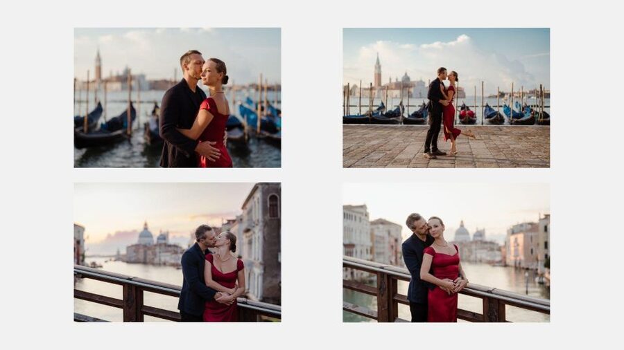 Venice: Elegant couple photos on your vacation - Adding Your Hotel to the Route
