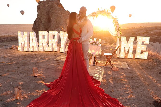 Wedding Proposal and Photoshoot with Hot Air Balloons - What the two-hour outing includes
