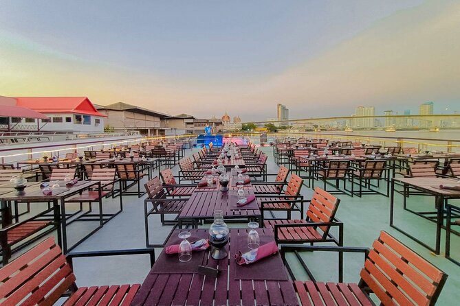 White Orchid Sunset Dinner Cruise Calypso Ladyboy Cabaret Show - The 5:00 pm cruise along the Chao Phraya